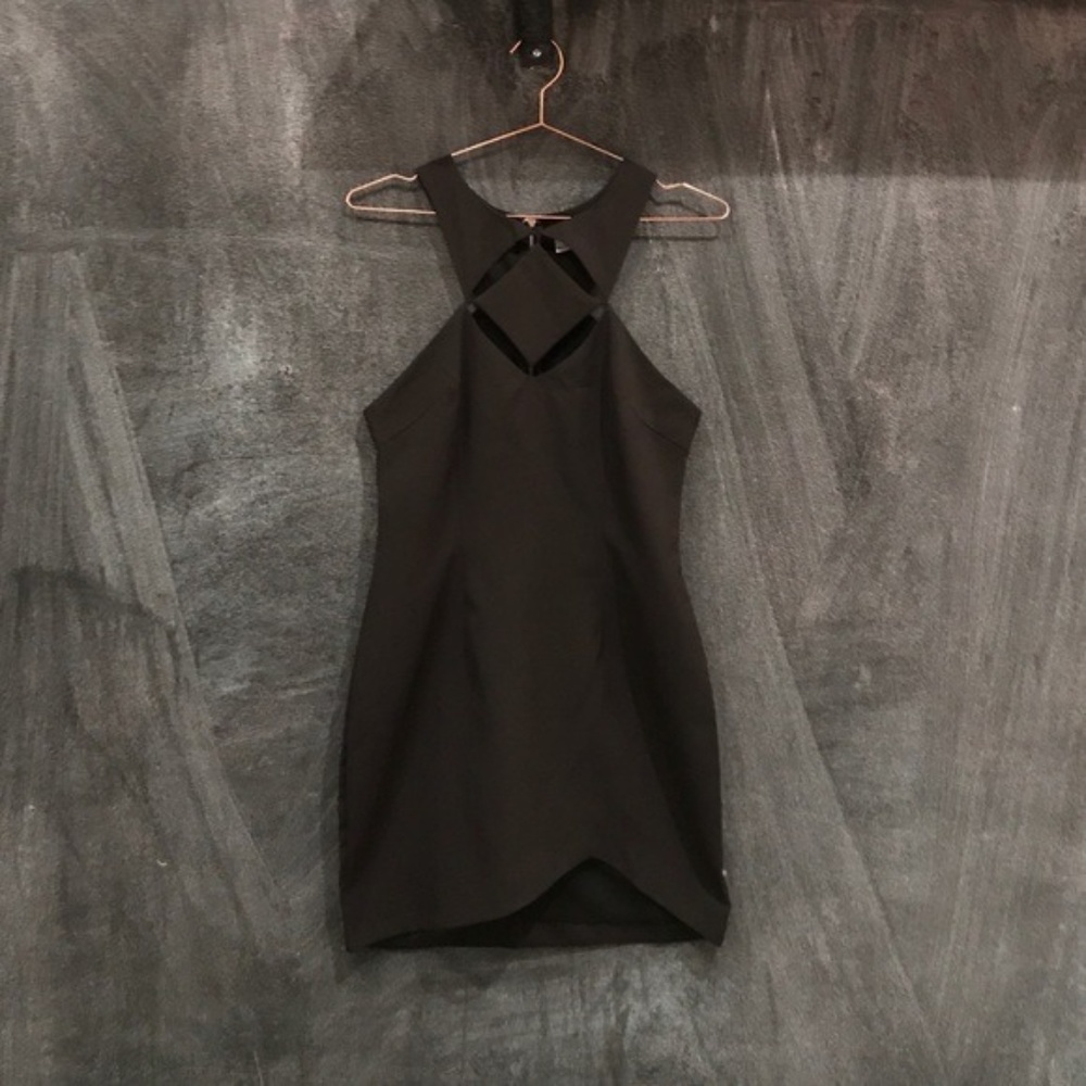 LF Stores Black dress with cutout neckline